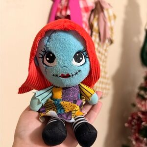 Patchwork Plush Doll with Red Hair